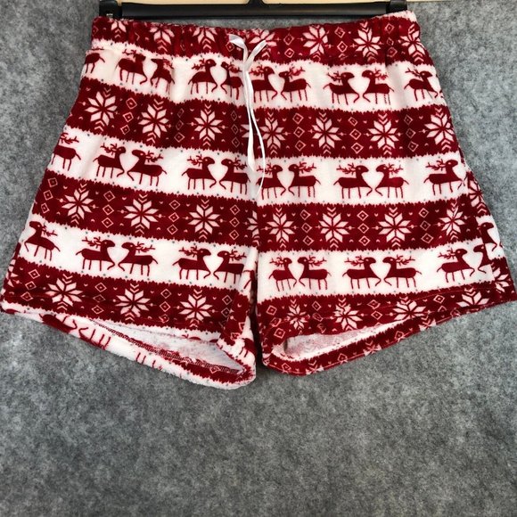 chic soul Other - Chic Soul Short XXL Fleece Lounge Pajama Christmas Snowflake Winter Lounge Sleep